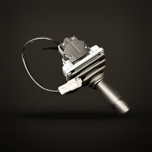 Analog control lever 1 axis with notch in end position