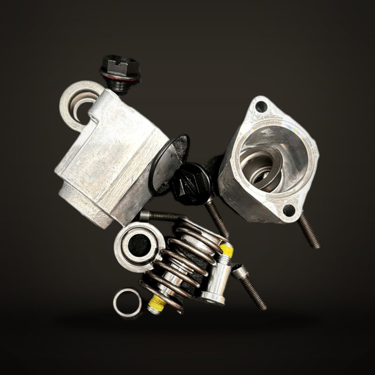 Assembly kit hydraulic operation, spool with spring return SM12