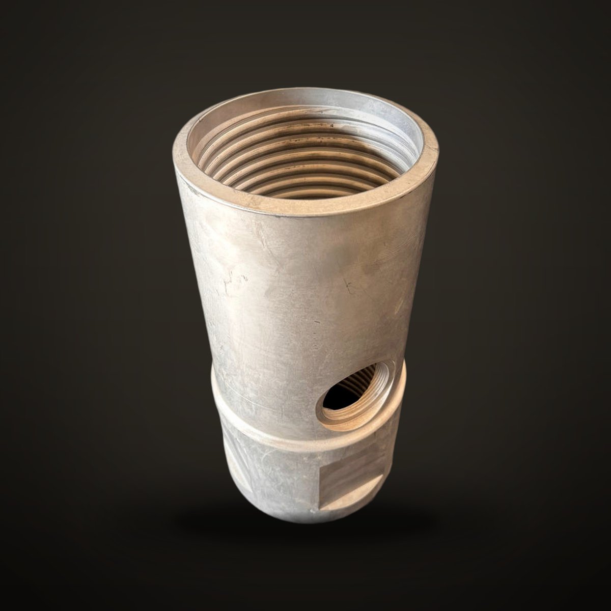 Ejection head 152,4 conical lh. x 152,4 cylindrical lh. 3-start