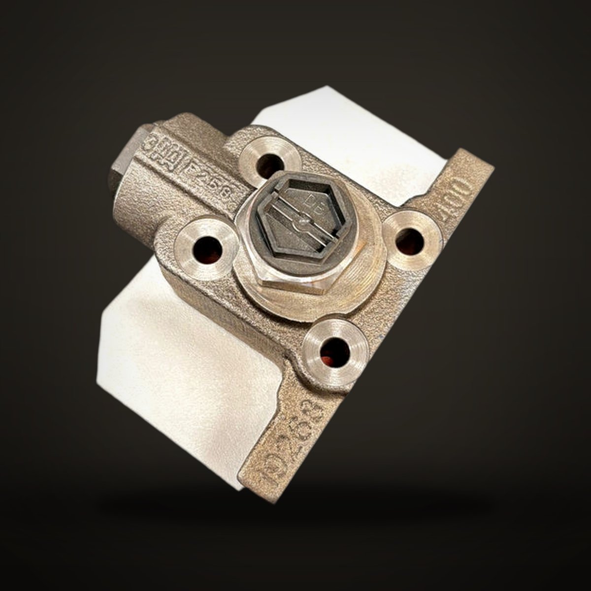 Hydraulic valve outlet element SM12; tank and pressure line